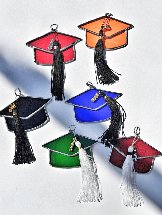 Stained Glass Graduation Hat