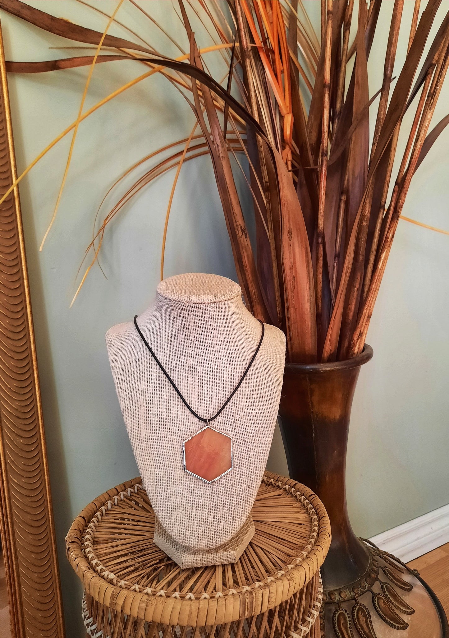 Glass Honeycomb Necklace