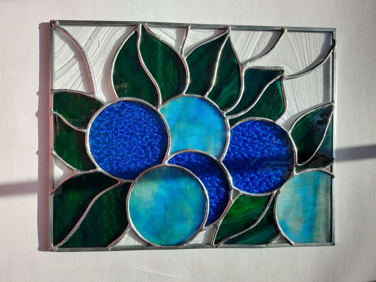 Stained Glass Panel - Blueberry Patch