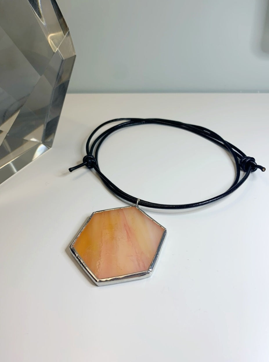 Glass Honeycomb Necklace