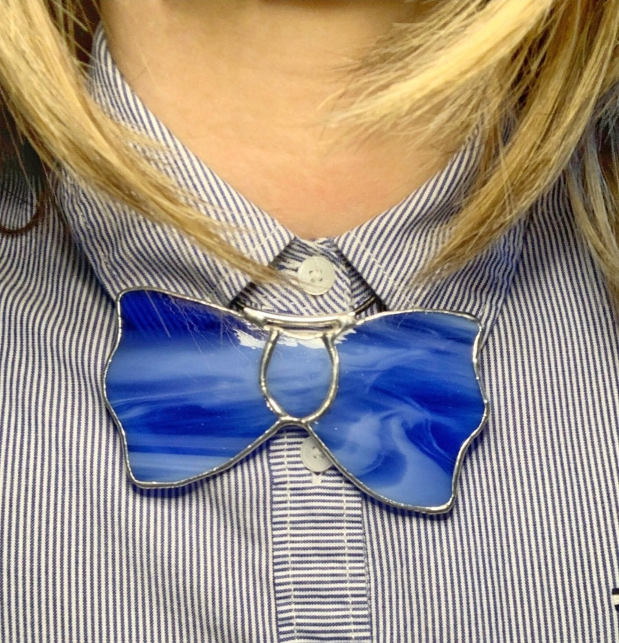 Bow Tie Glass Necklaces
